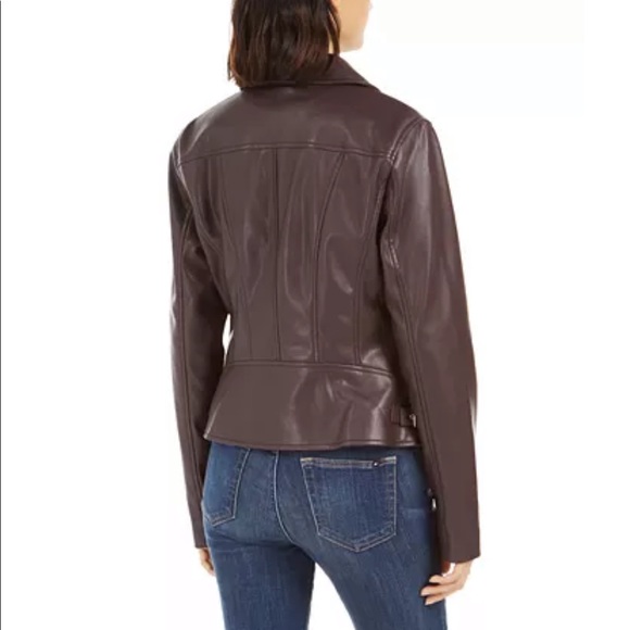 Tommy Hilfiger Faux Leather Moto Jacket - Picture 2 of 4